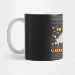 Fa La La La La-Godzilla-La_ Christmas Ugly Shirt Mug